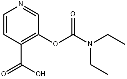 3-([(DIETHYLAMINO)CARBONYL]OXY)-4-PYRIDINECARBOXYLIC ACID Structure