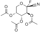 2,3,4-TRI-O-ACETYL-1-DEOXY-1-FLUORO-BETA-D-ARABINOPYRANOSYL CYANIDE Structure