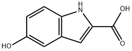 5-Hydroxyindole-2-carboxylic acid Structure