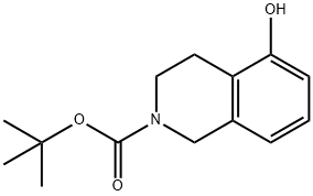 TERT-BUTYL 5-HYDROXY-3,4-DIHYDROISOQUINOLINE-2(1H)-CARBOXYLATE Structure