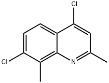 4,7-DICHLORO-2,8-DIMETHYLQUINOLINE Structure