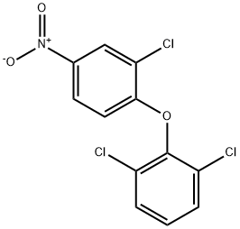 1,3-DICHLORO-2-(2-CHLORO-4-NITROPHENOXY)BENZENE Structure