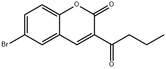 6-BROMO-3-BUTYRYL-2H-CHROMEN-2-ONE Structure