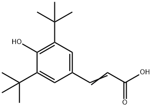 3,5-DI-TERT-BUTYL-4-HYDROXYCINNAMIC ACID Structure