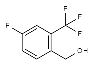 4-FLUORO-2-(TRIFLUOROMETHYL)BENZYL ALCOHOL Structure