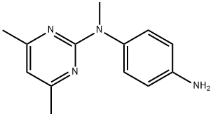N-(4,6-DIMETHYLPYRIMIDIN-2-YL)-N-METHYLBENZENE-1,4-DIAMINE
 Structure
