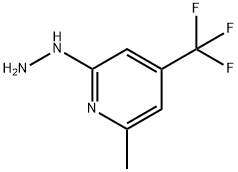 6-METHYL-4-(TRIFLUOROMETHYL)PYRID-2-YL HYDRAZINE Structure