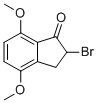 2-BROMO-2,3-DIHYDRO-4,7-DIMETHOXY-1H-INDEN-1-ONE Structure