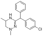 1,4,5,6-Tetrahydro-3-(p-chlorodiphenylmethyl)-1,5-dimethyl-as-triazine Structure