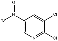 2,3-DICHLORO-5-NITROPYRIDINE Structure