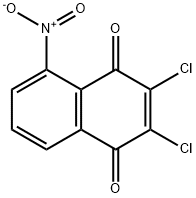 2,3-DICHLORO-5-NITRO-1,4-NAPHTHOQUINONE Structure