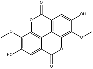 3,3'-di-O-methylellagic acid Structure