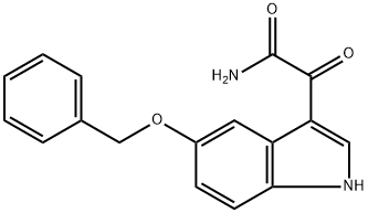 5-BENZYLOXYINDOLE-3-GLYOXYLAMIDE Structure