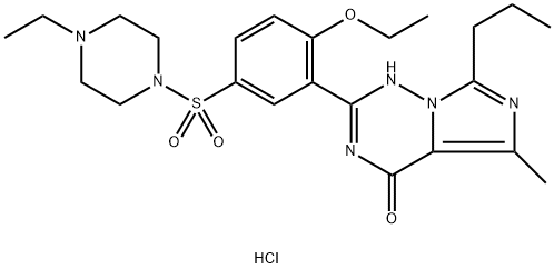 Vardenafil dihydrochloride Structure