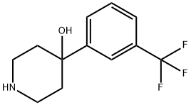 4-(3-Trifuoromethyl)phenyl-4-piperidinol Structure