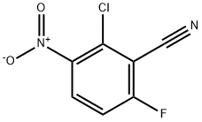 2-CHLORO-6-FLUORO-3-NITROBENZONITRILE Structure