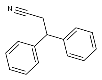 3,3-Diphenylpropiononitrile Structure