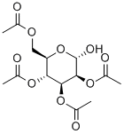 2,3,4,6-Tetra-O-acetyl-a-D-mannopyranose Structure