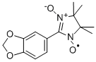 1H-IMIDAZOL-1-YLOXY, 2-(1,3-BENZODIOXOL-5-YL)-4,5-DIHYDRO-4,4,5,5-TETRAMETHYL-, 3-OXIDE Structure