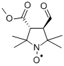 trans-3-Formyl-4-methoxycarbonyl-2,2,5,5-tetramethylpyrrolidin-1-yloxyl Radical Structure