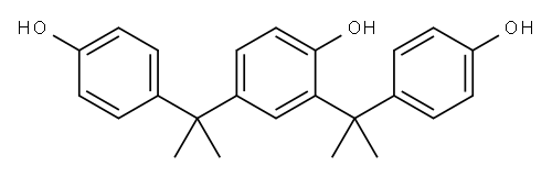 2,4-bis[1-(4-hydroxyphenyl)isopropyl]phenol Structure