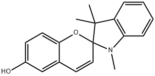 1',3',3'-TRIMETHYL-6-HYDROXYSPIRO(2H-1-BENZOPYRAN-2,2'-INDOLINE) Structure