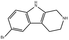 1H-PYRIDO[3,4-B]INDOLE, 6-BROMO-2,3,4,9-TETRAHYDRO- Structure