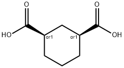 cis-1,3-cyclohexanedicarboxylic acid Structure