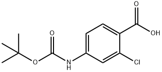 N-BOC-4-AMINO-2-CHLOROBENZOIC ACID Structure