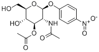 4-Nitrophenyl2-acetamido-3-O-acetyl-2-deoxy-b-D-glucopyranoside Structure