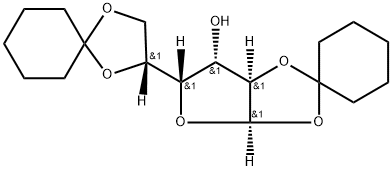 1,2:5,6-Di-O-cyclohexylidene-alpha-D-glucofuranose Structure