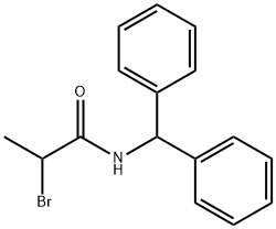 2-BROMO-N-(DIPHENYLMETHYL)PROPANAMIDE Structure