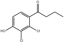 1-(2,3-DICHLORO-4-HYDROXYPHENYL)BUTAN-1-ONE Structure
