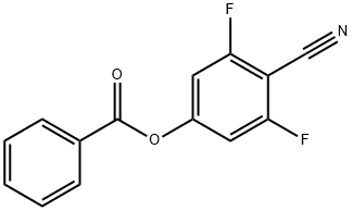 Benzonitrile, 4-(benzoyloxy)-2,6-difluoro- Structure