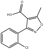 3-(2-Chlorophenyl)-5-methylisoxazole-4-carboxylic acid Structure