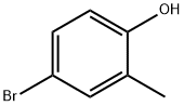 4-Bromo-2-methylphenol Structure