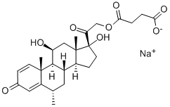 6alpha-Methylprednisolone sodium succinate Structure