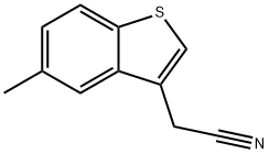 (5-METHYL-1-BENZOTHIEN-3-YL)ACETONITRILE Structure