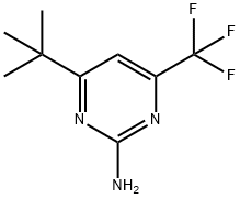2-AMINO-6-T-BUTYL-4-(TRIFLUOROMETHYL)PYRIMIDINE Structure