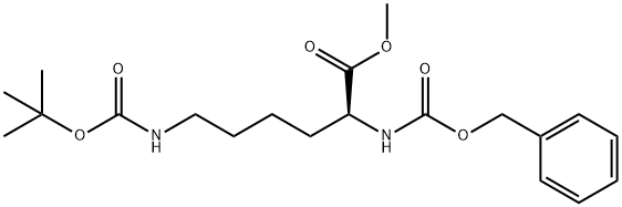 methyl N6-[(1,1-dimethylethoxy)carbonyl]-N2-[(phenylmethoxy)carbonyl]-L-lysinate Structure