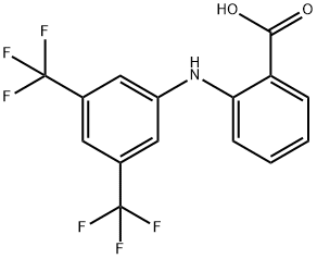 N-(3,5-BIS-TRIFLUOROMETHYLPHENYL)ANTHRANILIC ACID Structure