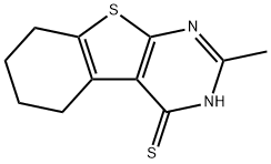 2-METHYL-3,4,5,6,7,8-HEXAHYDROBENZO[4,5]THIENO[2,3-D]PYRIMIDINE-4-THIONE Structure