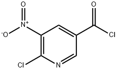 6-chloro-5-nitronicotinoyl chloride Structure