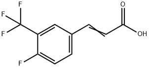 4-FLUORO-3-(TRIFLUOROMETHYL)CINNAMIC ACID Structure