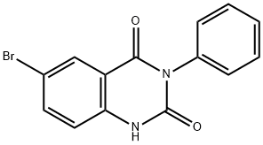 6-bromo-3-phenyl-2,4(1H,3H)-quinazolinedione Structure