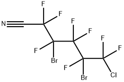 2,4-DIBROMO-5-CHLOROOCTAFLUOROPENTANONITRILE Structure