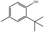 2-tert-Butyl-4-methylphenol Structure