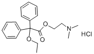 Benzeneacetic acid, .alpha.-ethoxy-.alpha.-phenyl-, 2- (dimethylamino) ethyl ester, hydrochloride Structure