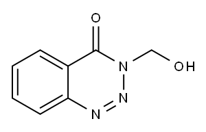 3-(hydroxymethyl)-4-ketobenz-1,2,3-triazine Structure