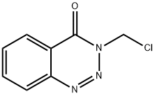 3-benzotriazin-4(3h)-one,3-(chloromethyl)-2 Structure